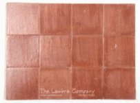 1023 - 3/4'' Square Flooring Tiles, Quarry Tile Rust