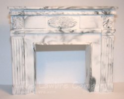 1051 - Federal Fireplace, Black Marbled 1051 - Federal Fireplace, Black Marbled