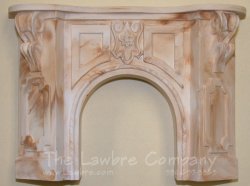 1058 - Victorian Fireplace, Golden Cream Marbled 1058 - Victorian Fireplace, Golden Cream Marbled