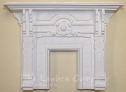 1091 - Eastlake Fireplace, White