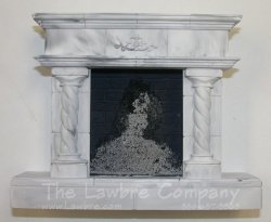 1096 - Twisted Column Fireplace, Lower Mantle Only
