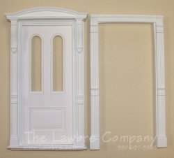 AE310 - Arched Panel Door w/Clear Glass