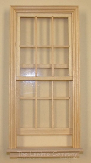 AE430 - Tall 12-Light Working Wood Window - Click Image to Close