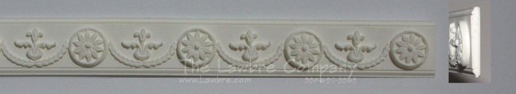 AE962 - Flat Trim w/Wheel and Flower Decoration (3/pk) - Click Image to Close