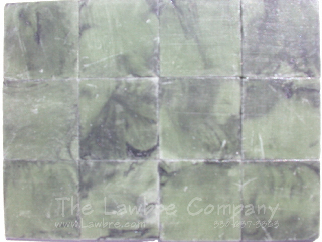1025 - 1'' Square Flooring Tiles - Green ''Marble'' (60 pcs.) - Click Image to Close