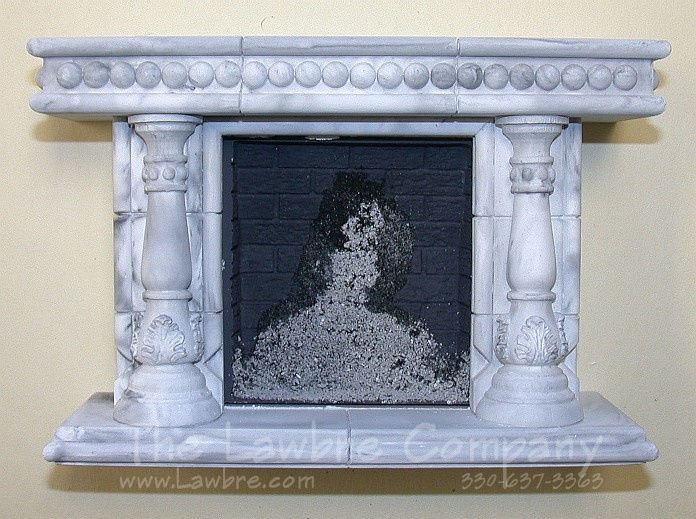 1094a - Oval Frame Fireplace, Lower Mantle Only - Click Image to Close